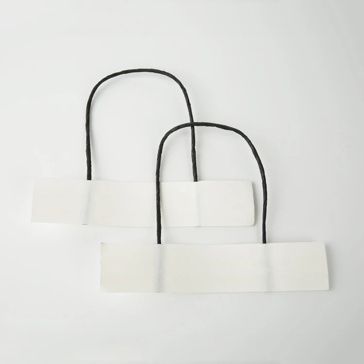 Twisted shaped cheap paper gift bag handle rope