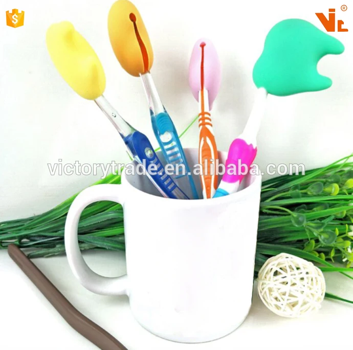 V-BH01 Promotion Silicone Tooth Brush Holder Case Toothbrush Head Cover Protector For Travel