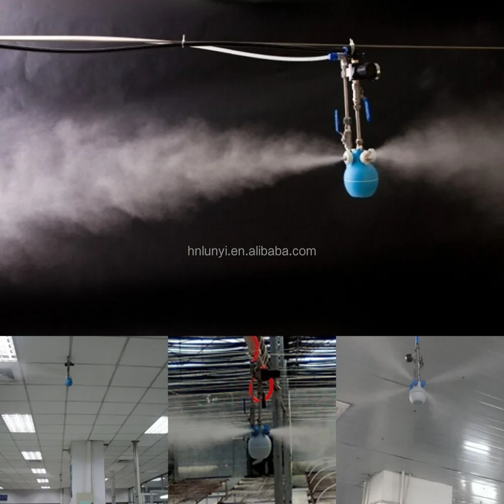 Acefog dry wet spinning aerial fog system 4 way foggers