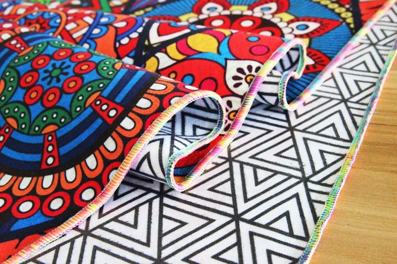 Double-Sided Printed Waterproof And Sand-Proof Microfiber Fleece Quick-Drying Beach Towel