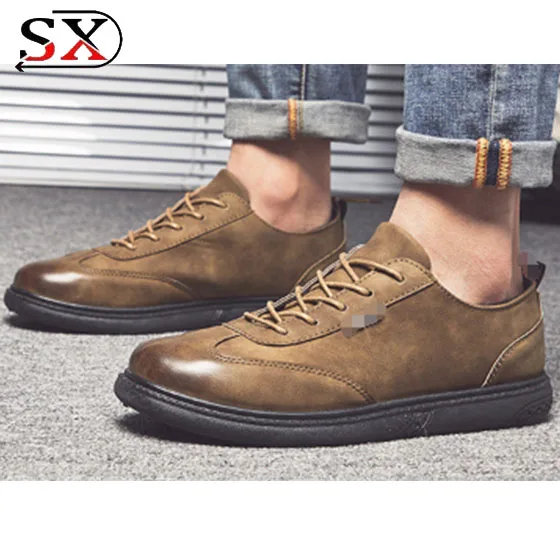 2018 повседневная мужская обувь лучшего качества кожаная