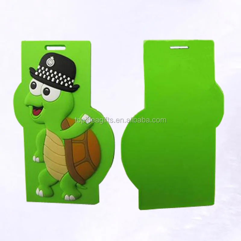 Export cute Tortoise and phoenix animal design zoo souvenir gifts pvc luggage tag suitcase tags bag name card holder