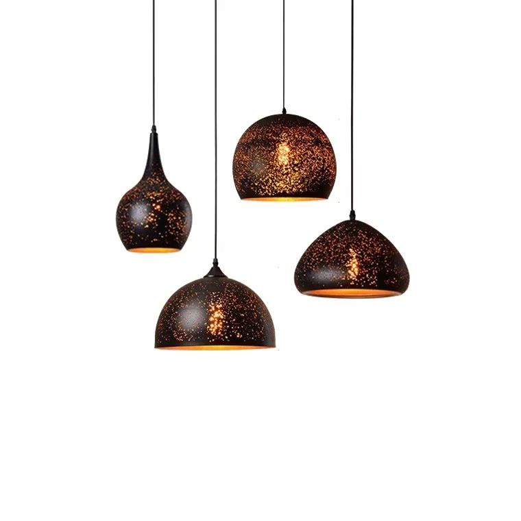Wholesales Iron indoor Etching vertigo moroccan pendant light retro