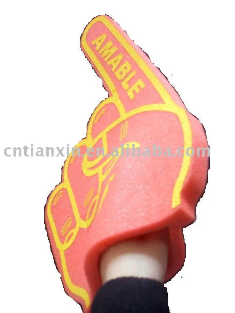 Мы номер 1, цвет пальца команды болельщиков, пенопластовый ручной помпон для спорта