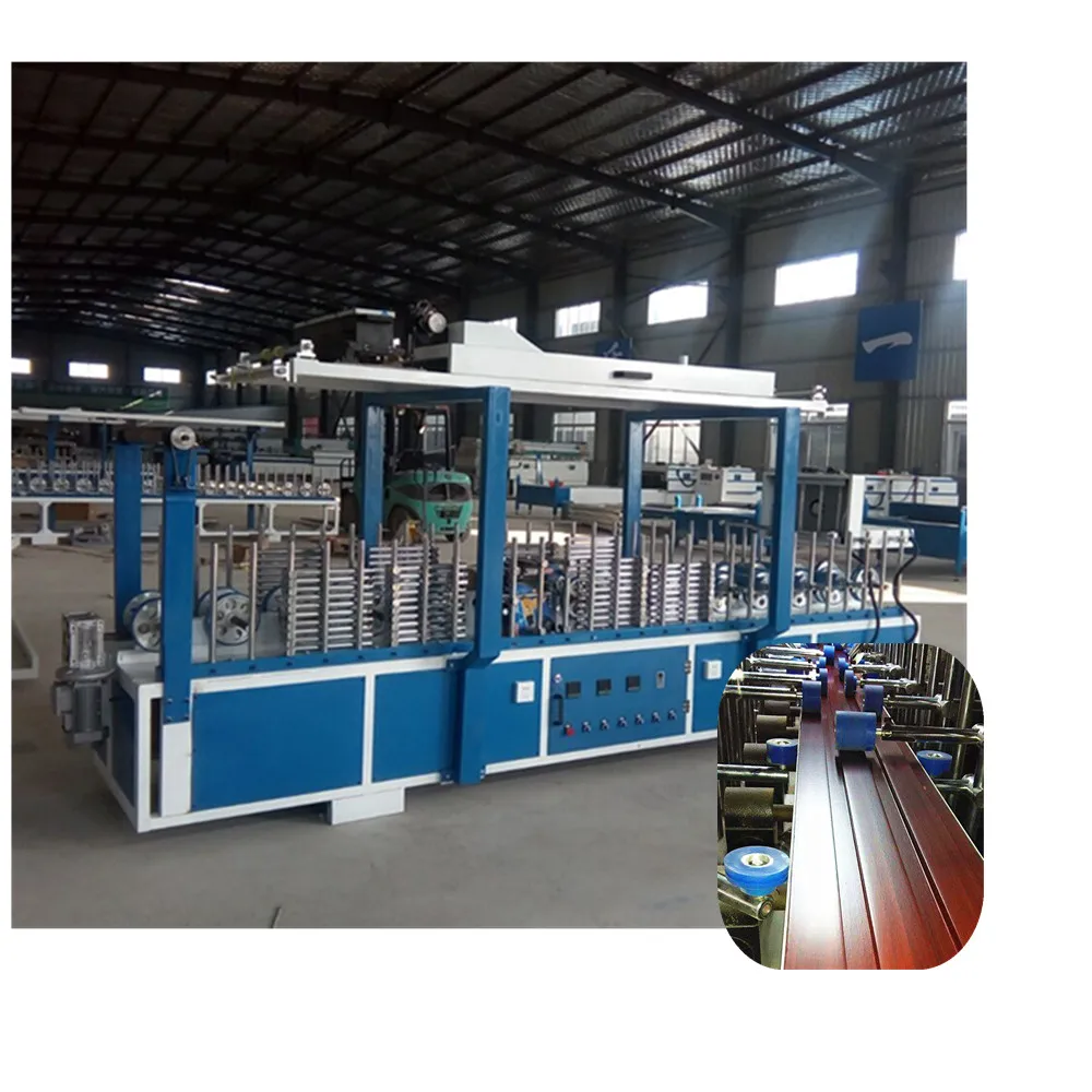 
MS-600A PVC film cold glue wrapping machine for profile 
