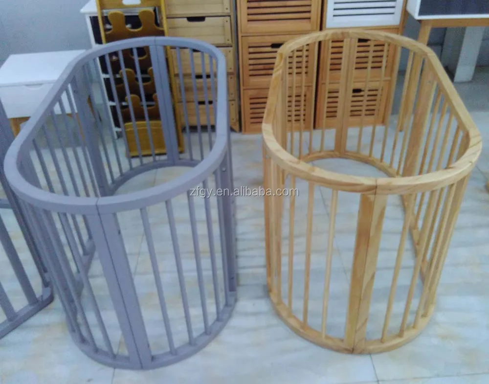 Wooden indoor baby children safety play area fence