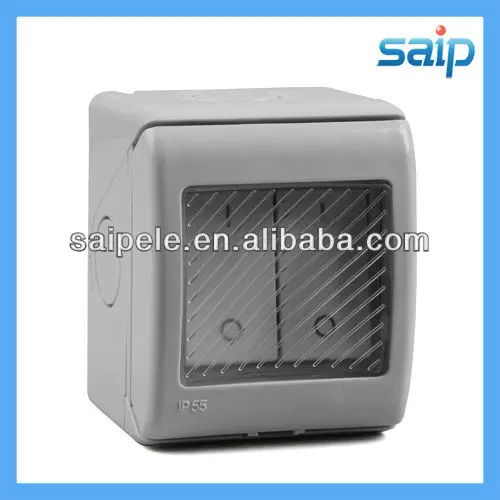 2013 Популярные IP55 2 gang водонепроницаемый электрические