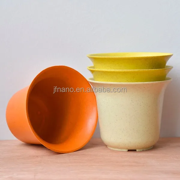 Новый дизайн красочный растительные волокна биоразлагаемые цветочный горшок