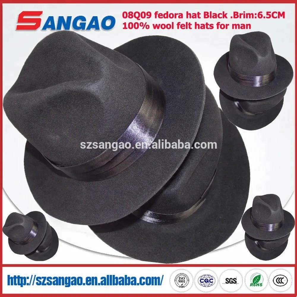 
wholesale Men wide brim fedora hat 