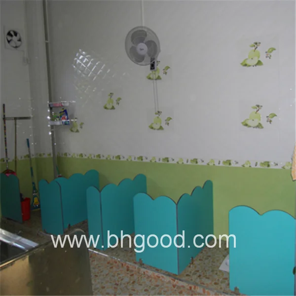 
Compact Hpl Laminate For Kindergarten Toilet Cubicle Partition System 