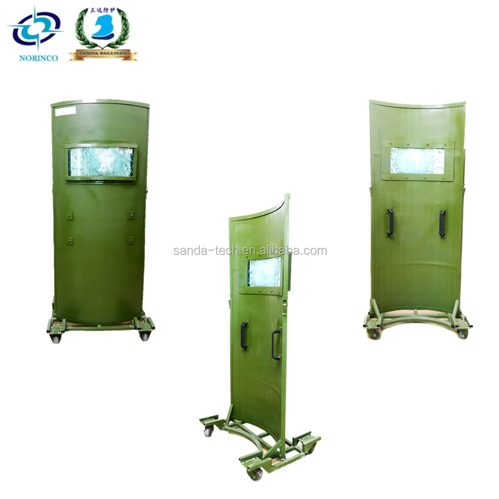 NIJ III IV B6 B7 Wheeled Ballistic Shield