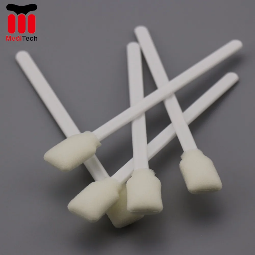 Good Absorbency Antistatic Cleanroom Swab Large Rectangle Head Foam Cotton Swab For Painting Machine