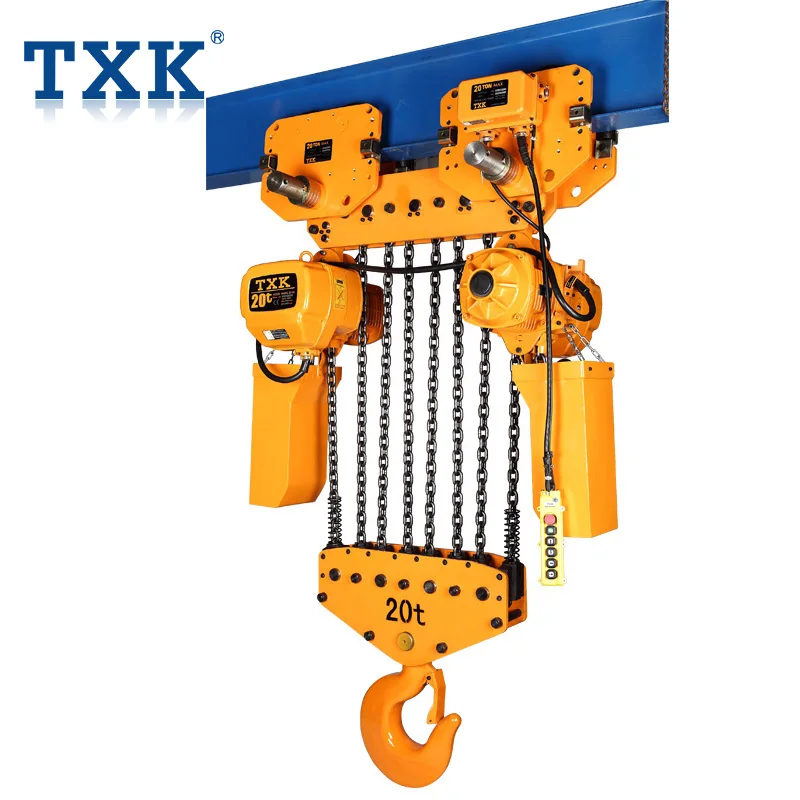 TXK Heavy Duty Manufacturer Electric Chain Hoist 20 ton with Wireless Remote
