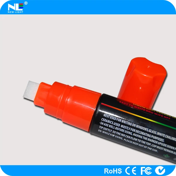 Fluorescent magic smooth nib marker pen / LED light board neon highlighter marker