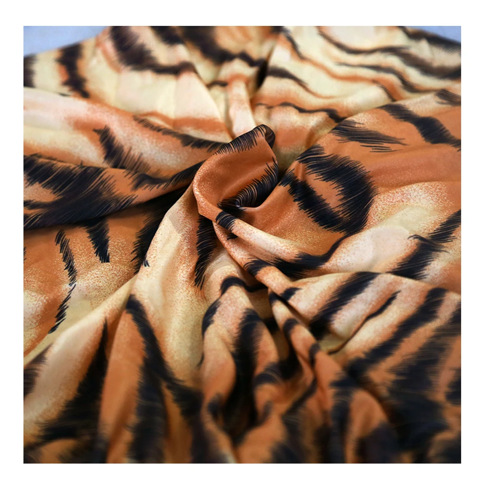 tiger pattern dining chair slipcover  spandex stretch banquet chair cover for hotel restaurant home kitchen