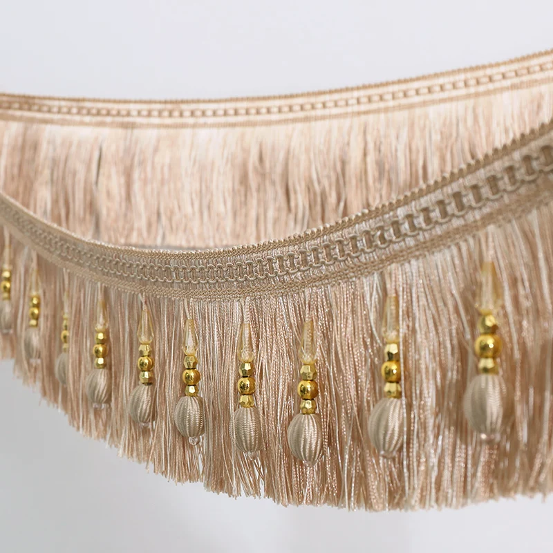 6 meters from zero shear Curtain hem cloth accessories tassel pendant  Curtain Tassel Fringe Trim, Beaded Fringe Trimming