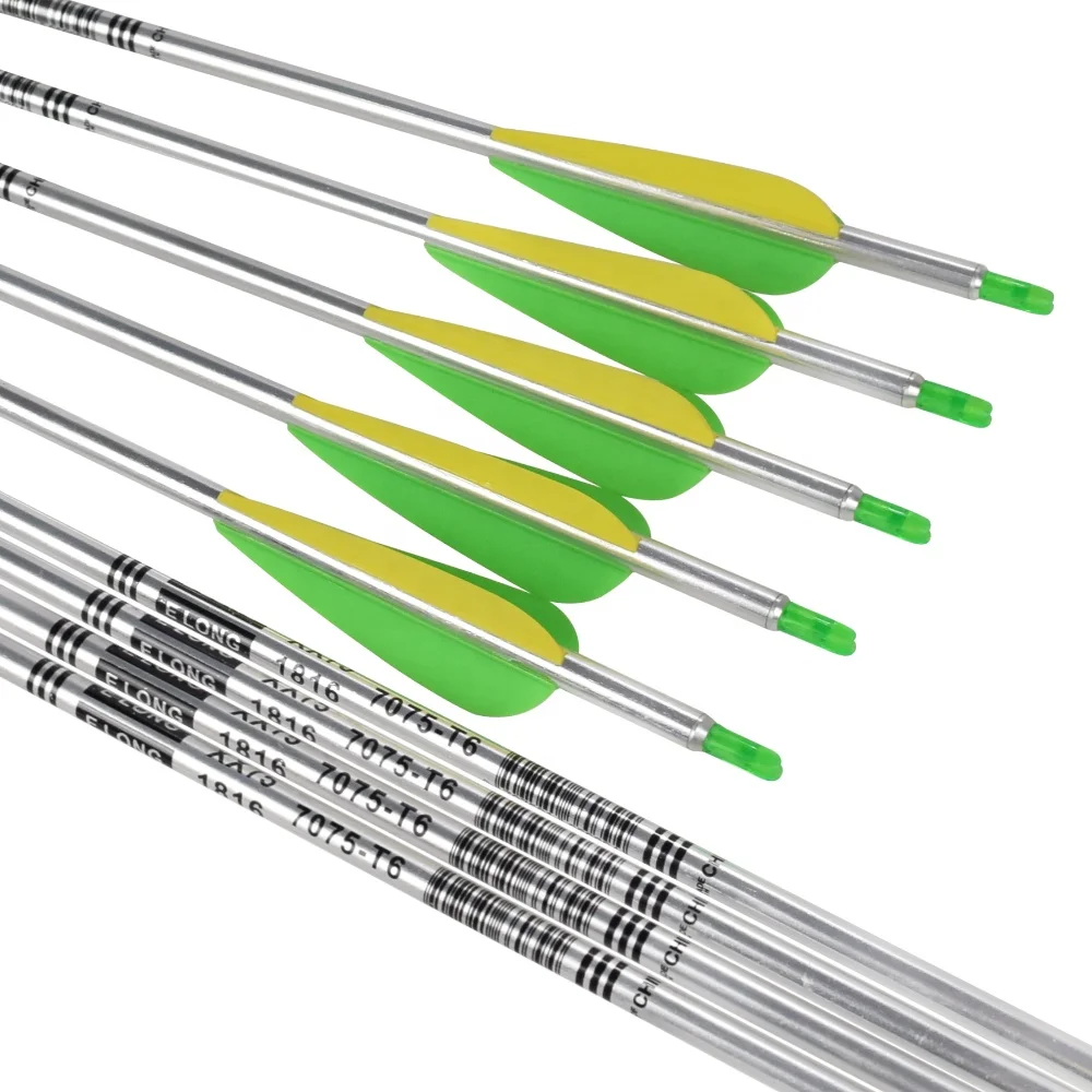 Wholesale Aluminium Arrow Shaft 7075-t6 Aluminium High Quality Archery Arrow For Hunting