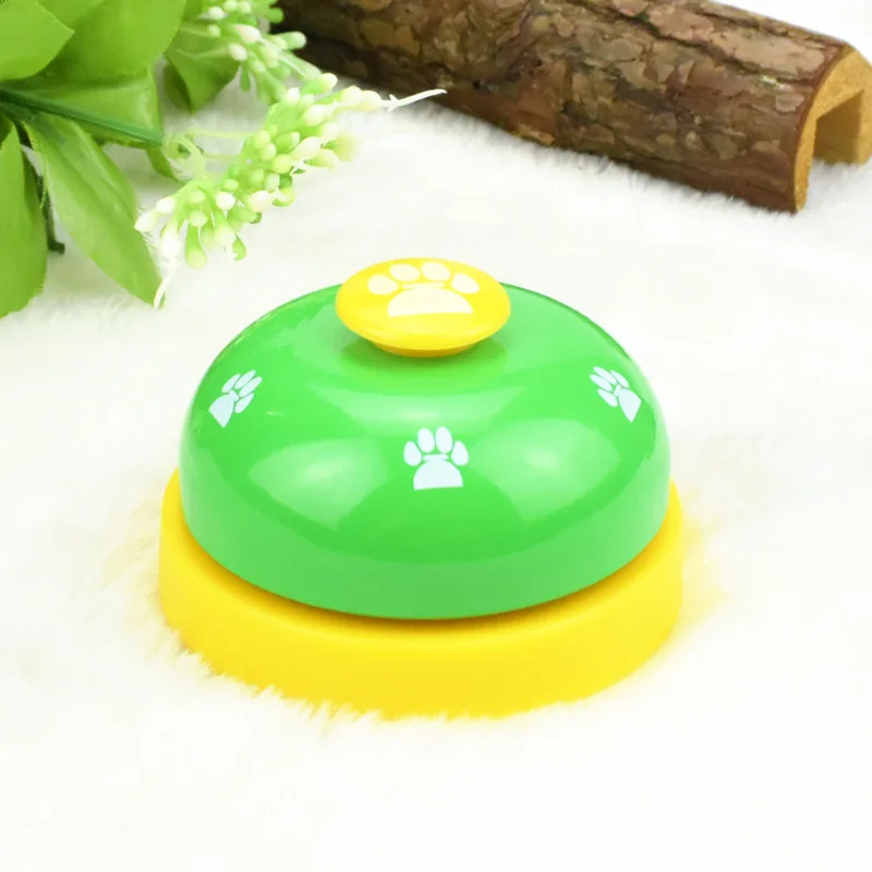 
Ready to ship Metal Desk Call Bell Dog Training Bells with Footprints Pattern for Kitchen Counter Reception 