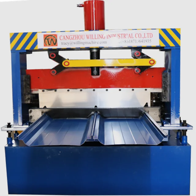 
Joint-Hidden Aluminum Profile Standing Seam Metal Roof Roll Forming Machine 