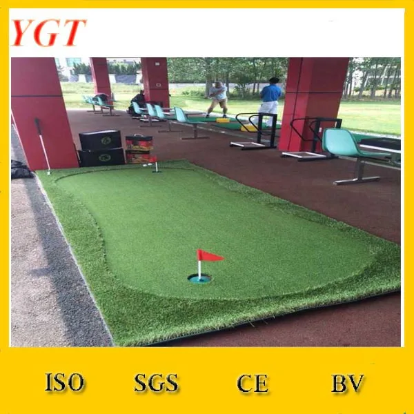 Outdoor Indoor Mini Golf Trainer Grass Mat Practice Putting Green