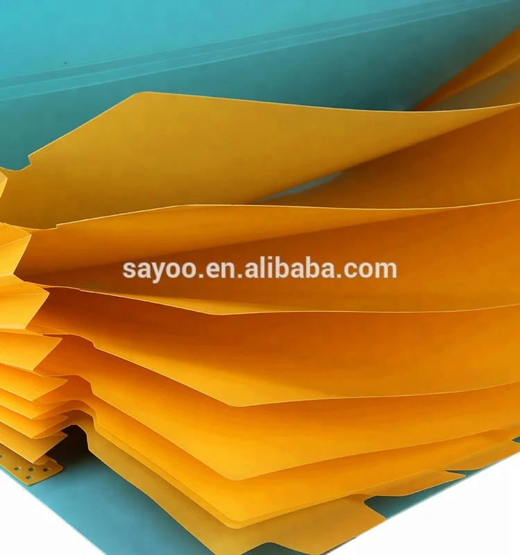 New Arrival Colorful 8 Pockets 5 Pockets File Folder With Button