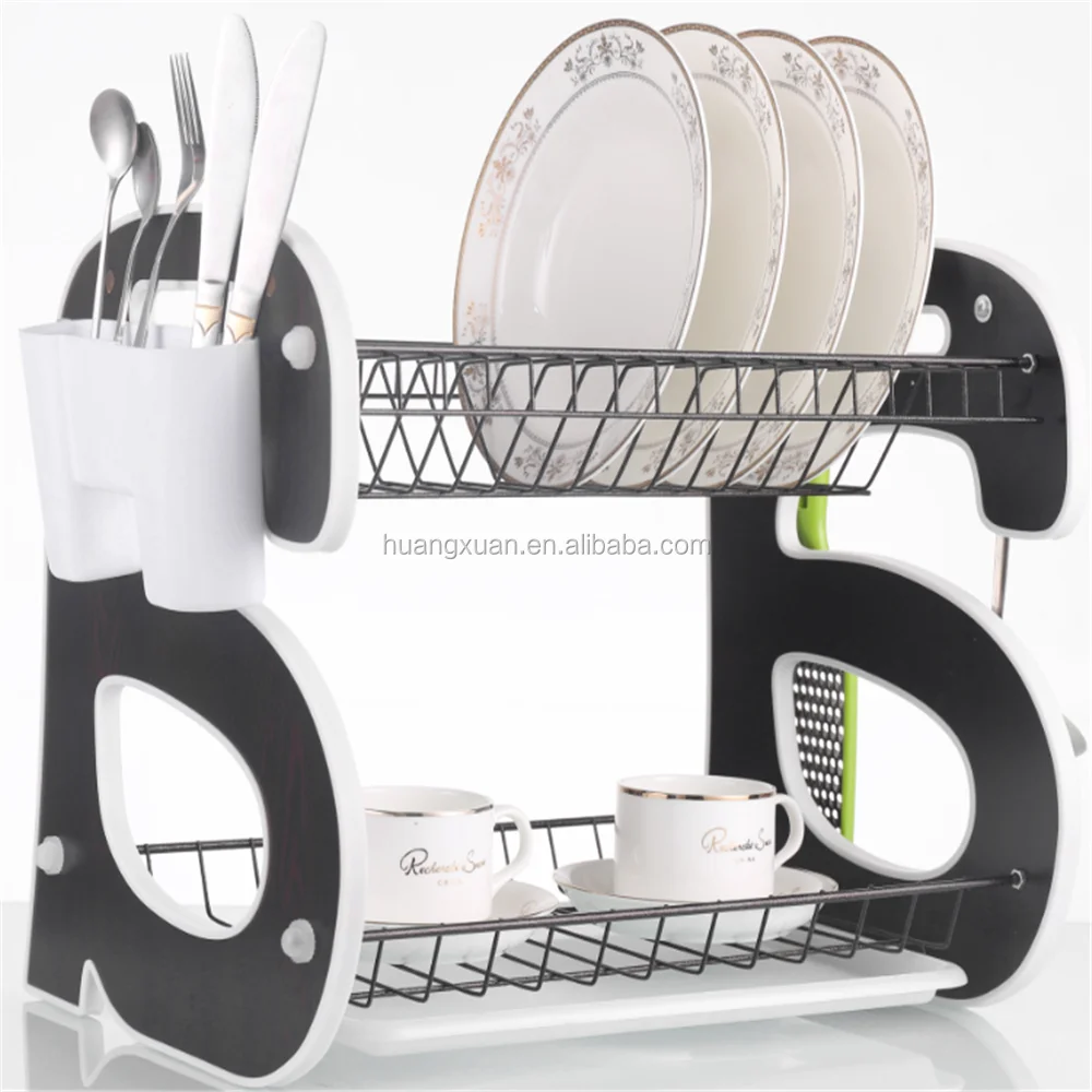 
Home accessories polished 2 tier kitchen cabinet stainless steel dish rack 