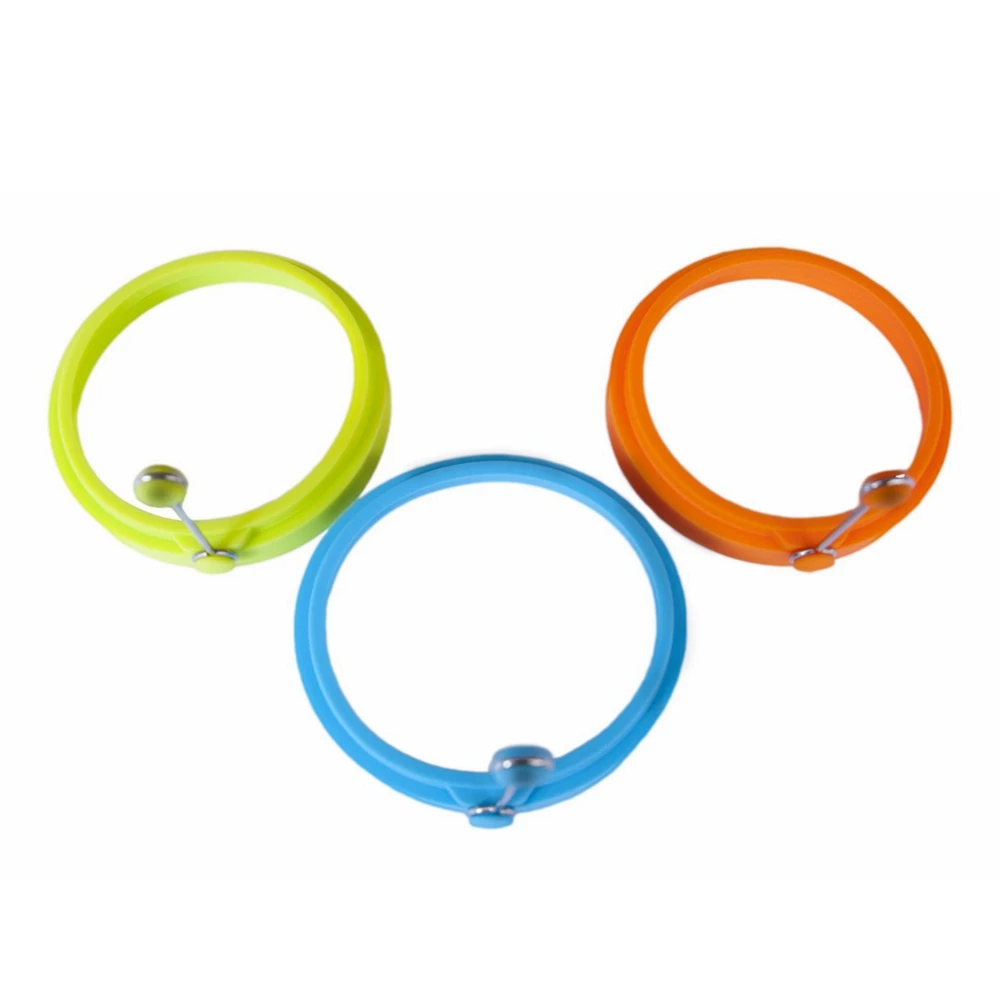 Премиум антипригарное круглое Силиконовое кольцо для яиц пищевого класса, форма для блинчиков, кольцо для яиц и блинов