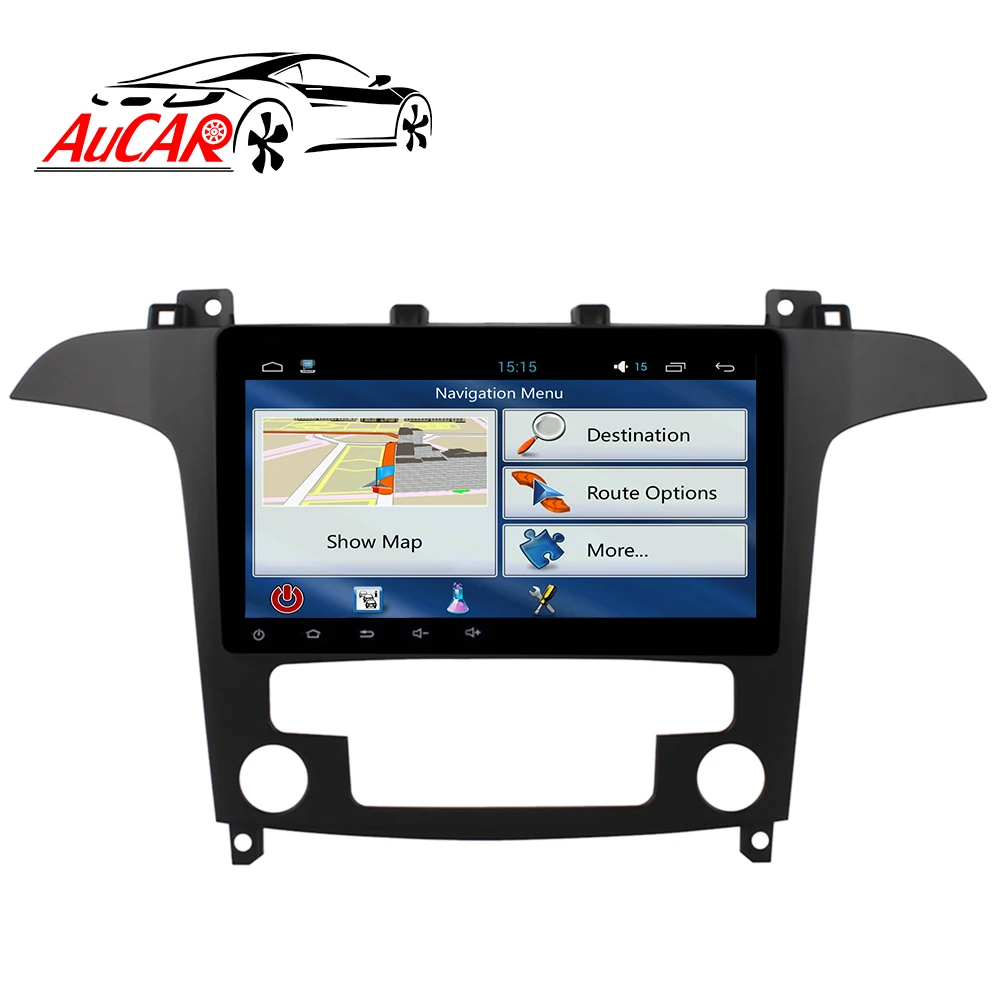Автомобильный мультимедийный плеер AuCAR 9 дюймов Android 10 сенсорный экран стерео видео аудио головное устройство автомобильное радио для Ford S-Max Galaxy