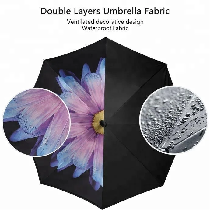 Logo Printed Promotional Custom Reverse Inverted Umbrella