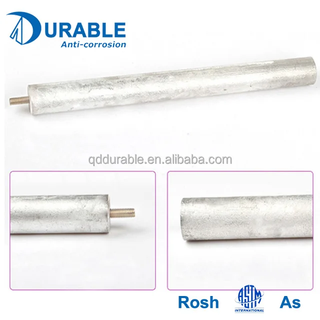 Sacrificial anode magnesium alloy anode cast magnesium rod for water heaters and water geysers