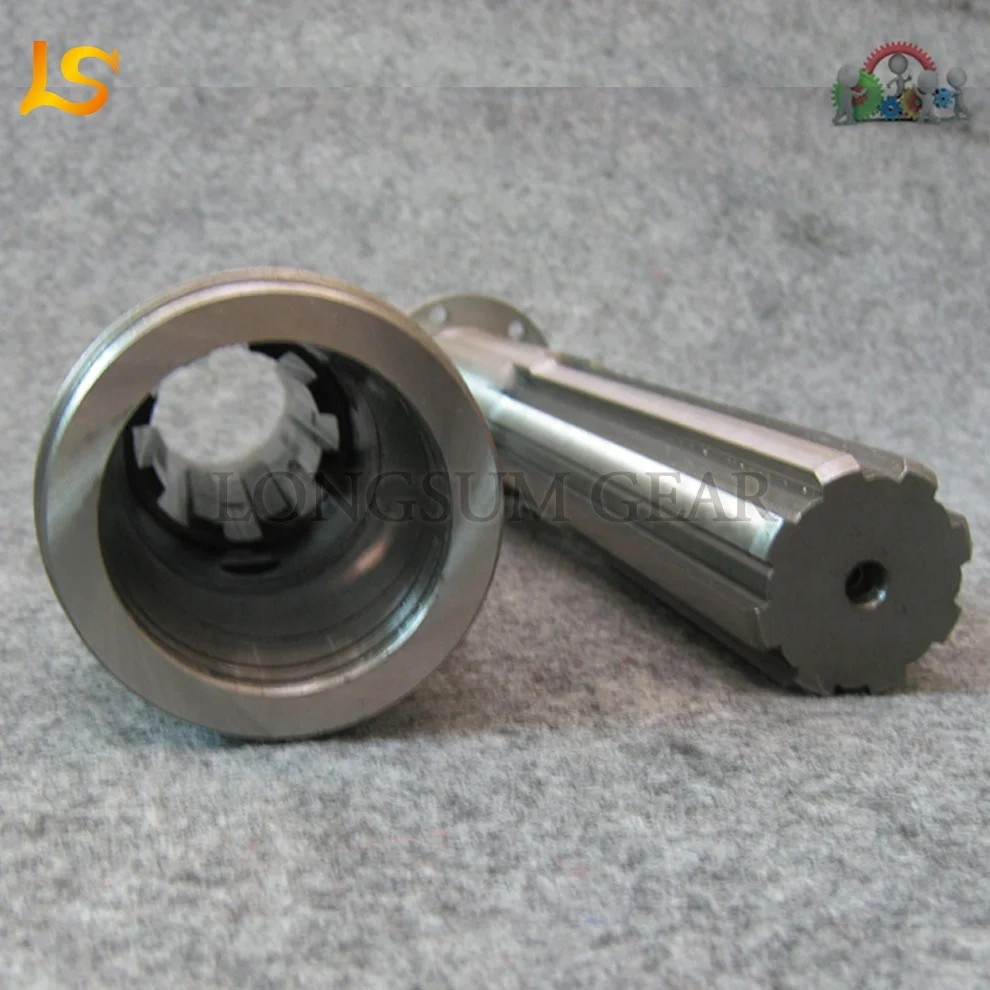 
Custom Steel Material Involute Long Spline Shaft 