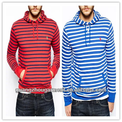 2014 new men's stripe polo sweatshirt sweatshirt oem wholesale cheap price low