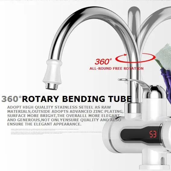 Customized professional good price of instant heating plastic water taps bib garden tap kitchen sink mixer