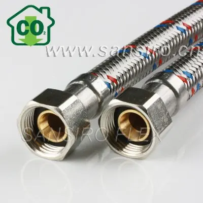 Stainless Steel Wire Braided Flexible Water Connecting Pipe