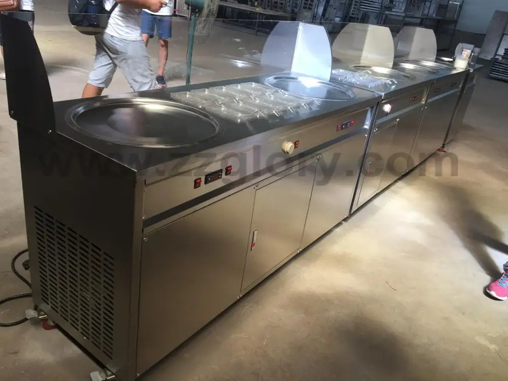 Ice Cream Cold Plate for Ice Cream Roll Making, frying ice cream machine