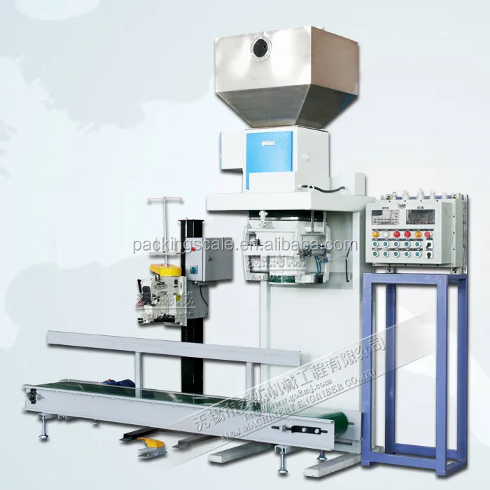 machine repacking nuts into 5kg bag