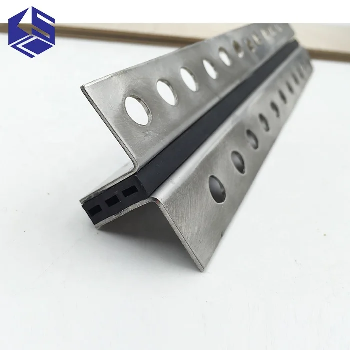 304 SS expansion joint threshold transition for concrete slab