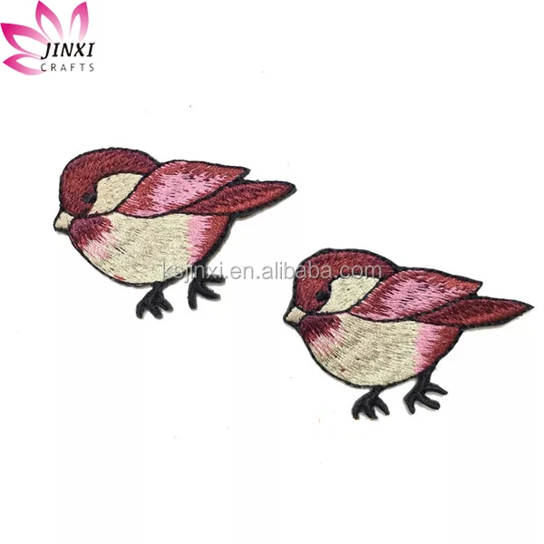 Custom bat man shape iron on embroidered patch