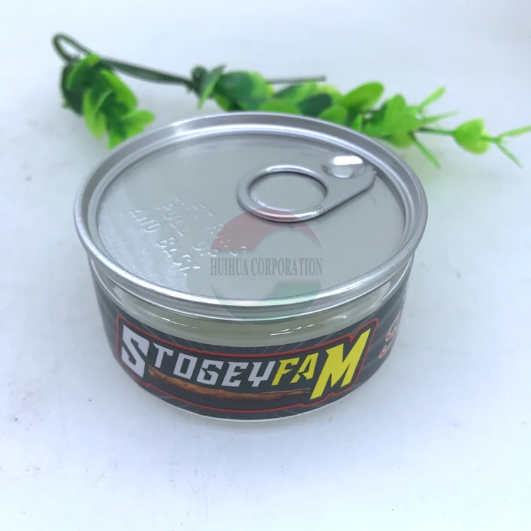 Manufacturer Pet Plastic Mini 55ml Food Grade Can Jar with Easy Open Lid