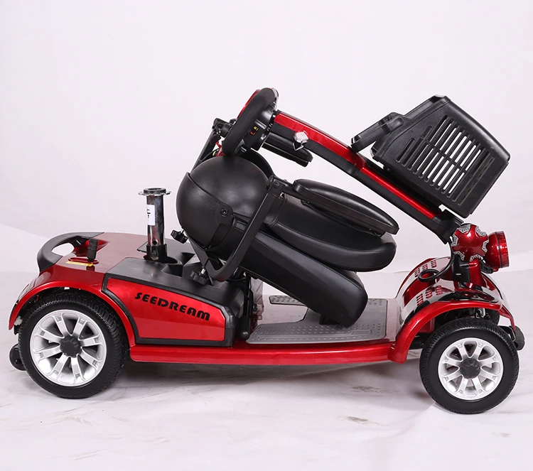 4x4 electric mobility scooter with golf carts trailer