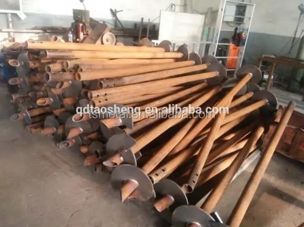 Silver Power Ground Foundation System Earth Screw Anchor Helix Pile