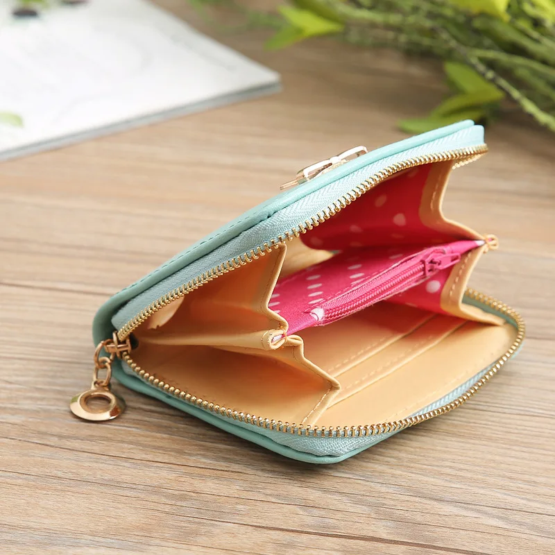 Fashion New Style Hot Selling bow-knot Short Section Wallet For Women,Lady Small Coin Purse Card Holder