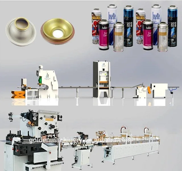 Automatic Aerosol Tin Can Welding/Rolling/ Coating/ Drying Machine For Spray Aerosol Can Making Production Line