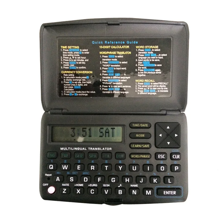 Mini new electronic calculator, 6 language translator with calculator
