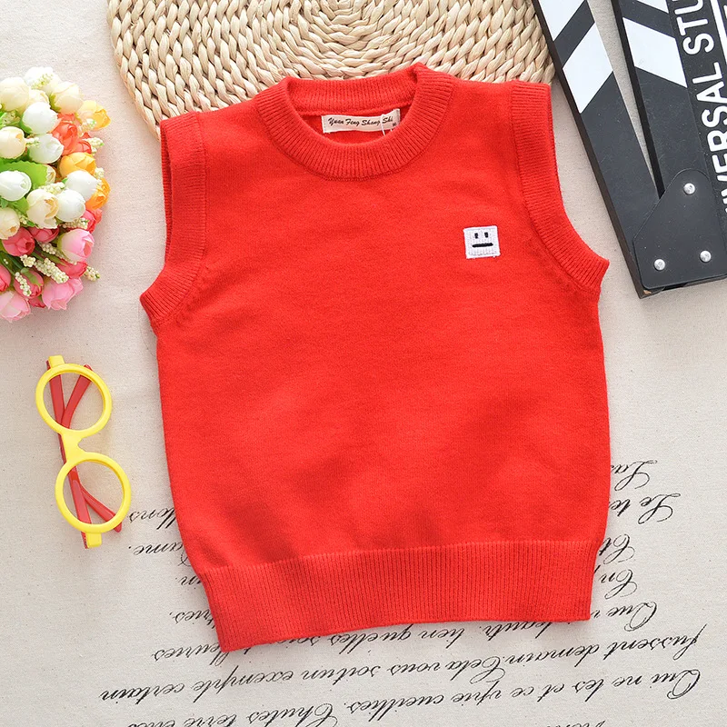 
Hot sale boys and girls uniform vest sweater 