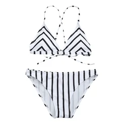 Cikini  2020 Latest design two piece swimsuit print stripe  beach bikini