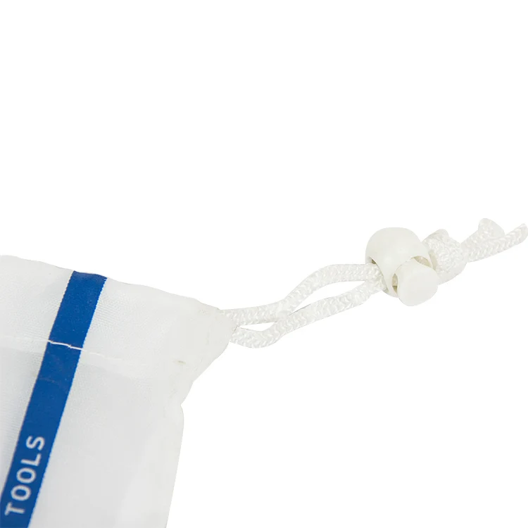 Переработанный экологически чистый водонепроницаемый нейлоновый мешок на шнурке в сумке