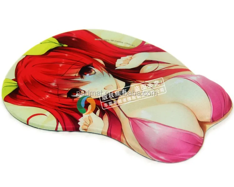 japan games cartoon breast girl gel mouse pad, japan sexy anime 3d on the big boobs mouse pad