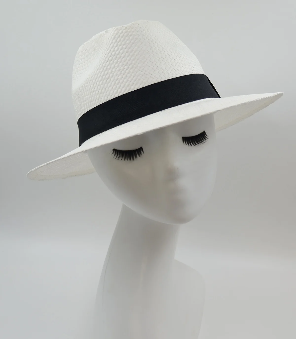 SH-0007 Summer Sun Paper Men Women Kids Straw White Panama Hat