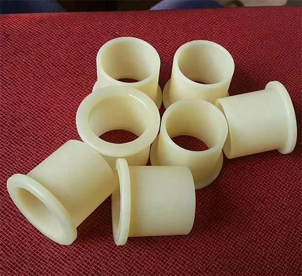 Black plastic insulation flanges bush bearing PA6 nylon sleeves bushing acetal POM jacket bush slide bush washer